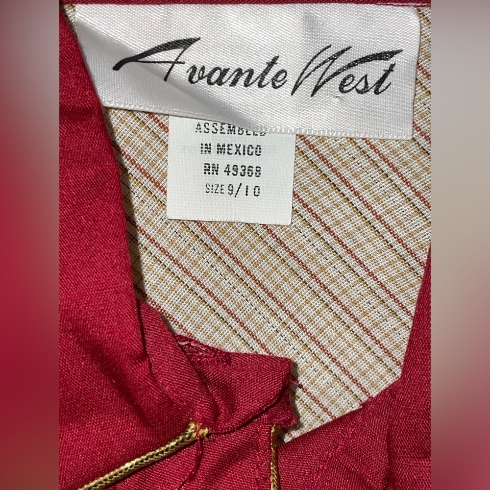 Vintage Avante West Shirt 9/10 See Measurements - Picture 10 of 11
